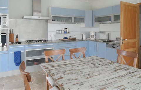 Rustle up pastries for breakfast in the kitchen
