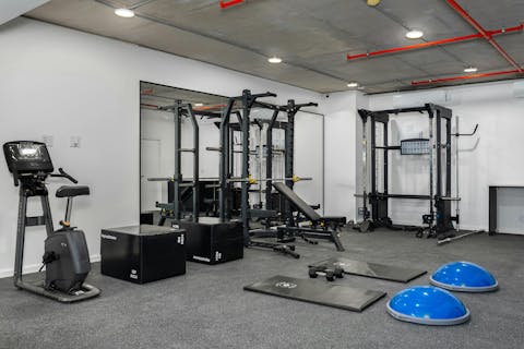 Squeeze in a workout in the on-site fitness centre