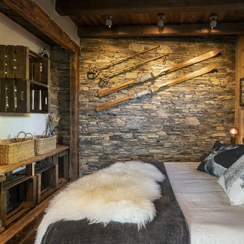 Feel like pioneers as you stay in a home packed with rustic charm