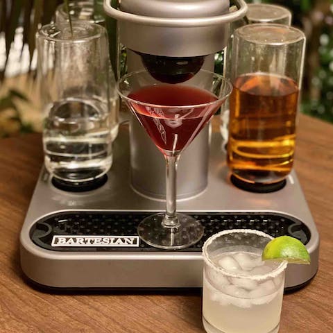 Treat yourself to freshly made cocktails without the hassle of mixing them yourself