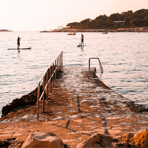 Explore Poreč, only a short drive away, making the most of the sunshine