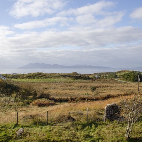 Explore the rugged terrain of the Isle of Skye that surrounds your home