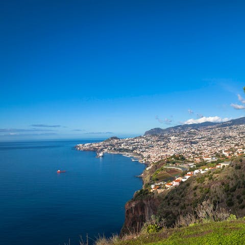 Enjoy a privileged position in Funchal, minutes from beaches, restaurants and gardens 