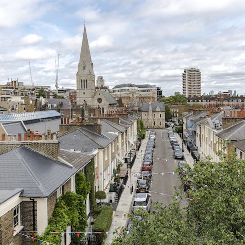 Admire the striking views of your locale from the top floor of the house