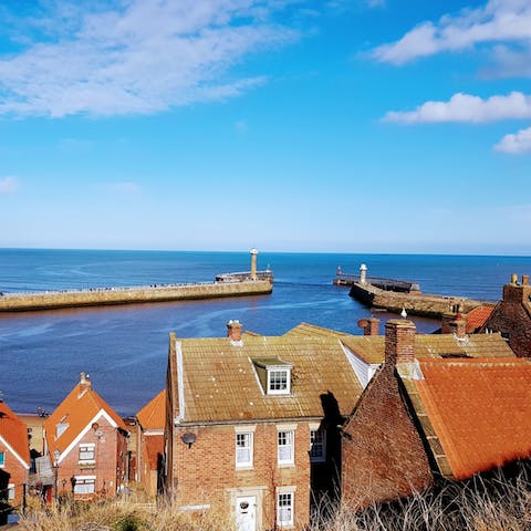 Discover the timeless charm of Whitby from this home near the harbour 