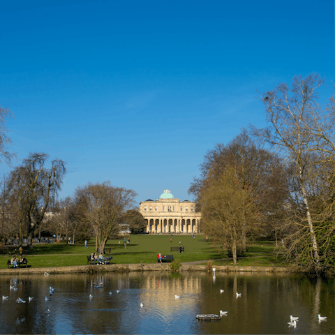 Drive to Cheltenham for a city day out, twenty-one minutes from home