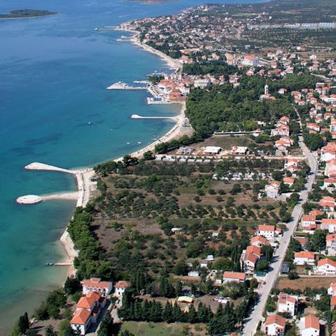 Enjoy the bountiful beaches that lie nearby along the Dalmatian coastline