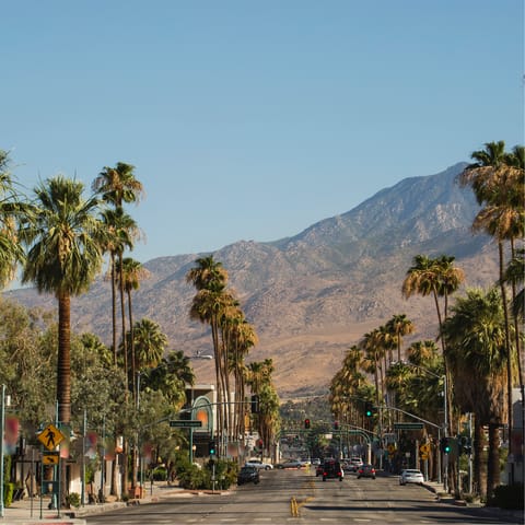 Indulge in some retail therapy at the independent boutiques that line  Palm Canyon Drive – follow it for a mile south to arrive in Downtown