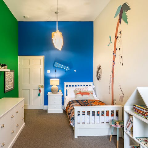 Leave the children to play in the whimsical kids room