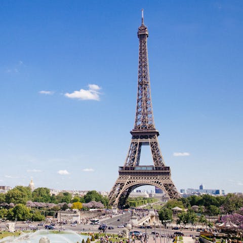 Hop on the metro to École Militaire to admire the Eiffel Tower
