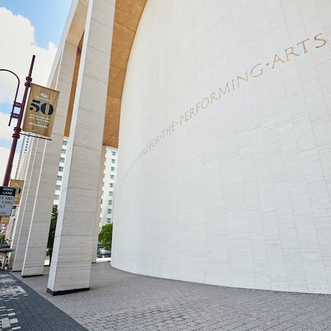 See a play at The Hobby Center for the Performing Arts, nine minutes away on foot