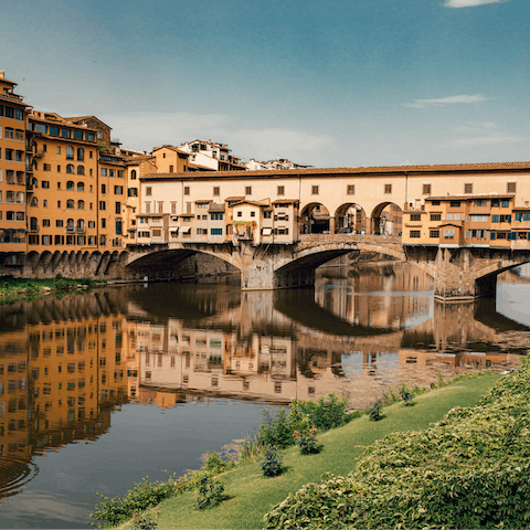 Stroll two minutes to Ponte Vecchio