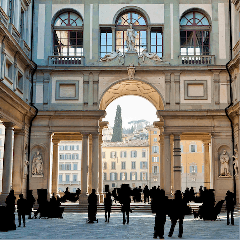 Admire the Botticelli at the Uffizi Gallery – it's a five-minute walk