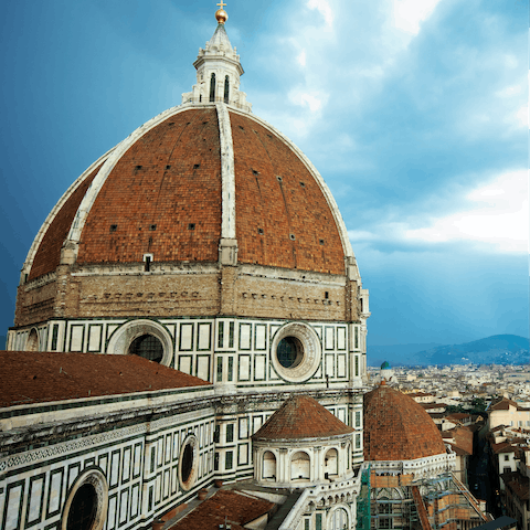 Climb the steps of the Duomo for breath-taking views of the city – it's eleven minutes away