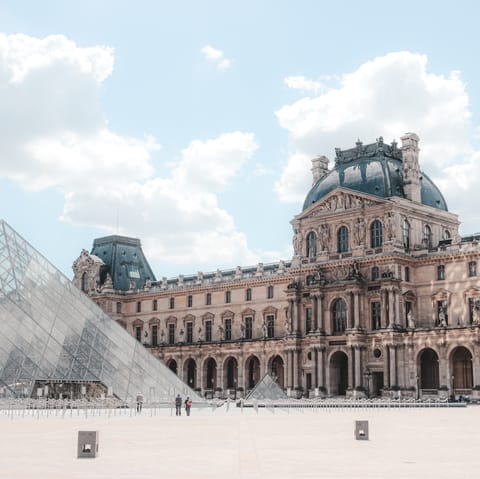 Hop on the bus and head over to the Louvre Museum