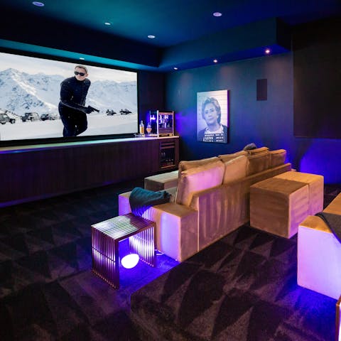 Watch your favourite film in the cinema room