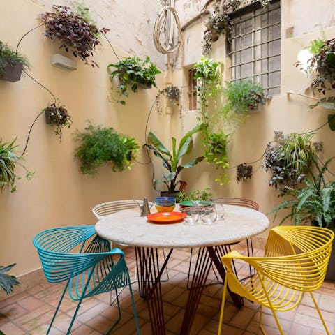 Wind down with evening drinks on the terrace