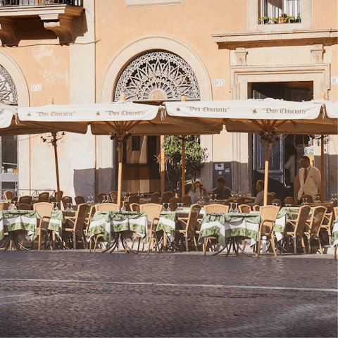 Savour delicious Italian meals in local restaurants 