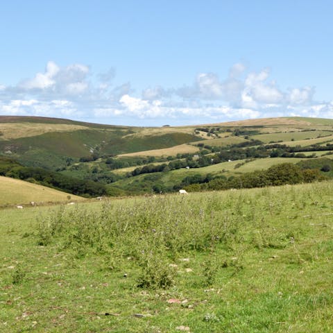 Enjoy enchanting views over Exmoor’s National Park