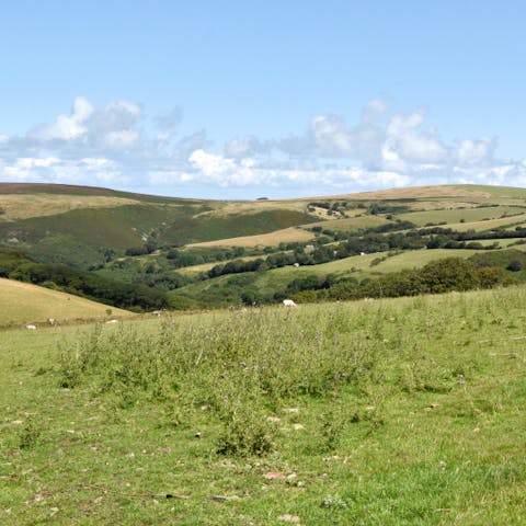 Enjoy enchanting views over Exmoor’s National Park 