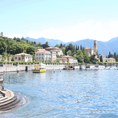 Discover Bellagio with its historic gardens and elegant boutiques 