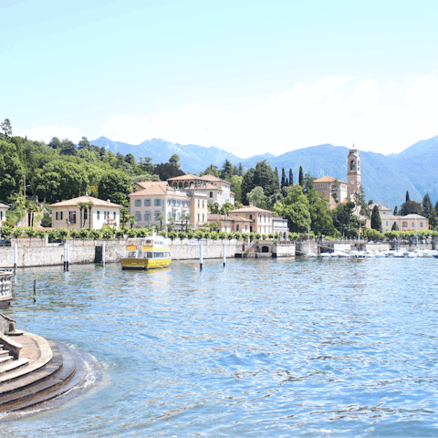 Discover Bellagio with its historic gardens and elegant boutiques