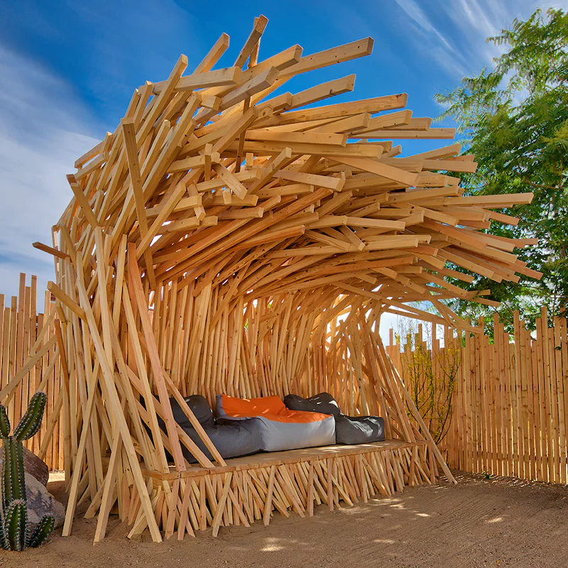 Kick back and relax in the nest chair