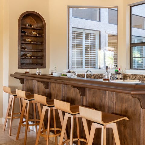 Sip a drink at your own private bar 
