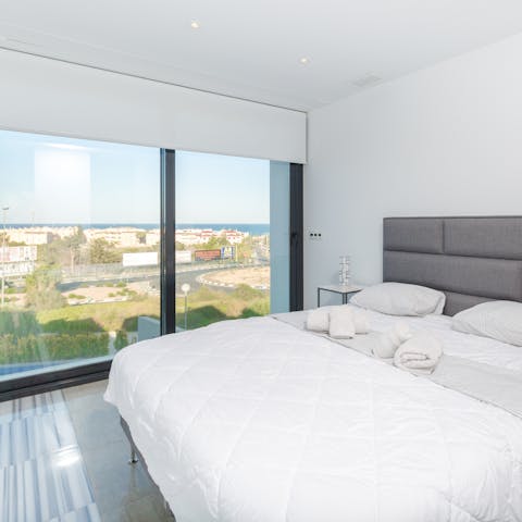 Wake up to views across the coastline and feel a wonderful sense of relaxation