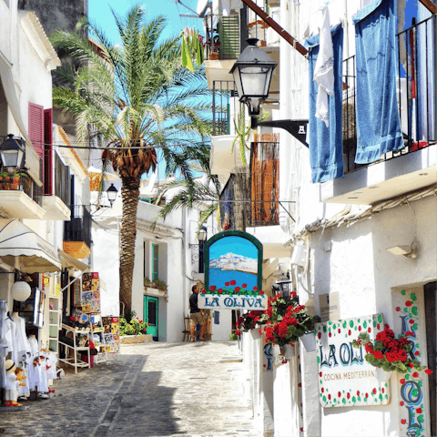 Spend the day in Ibiza Town, ten minutes by car