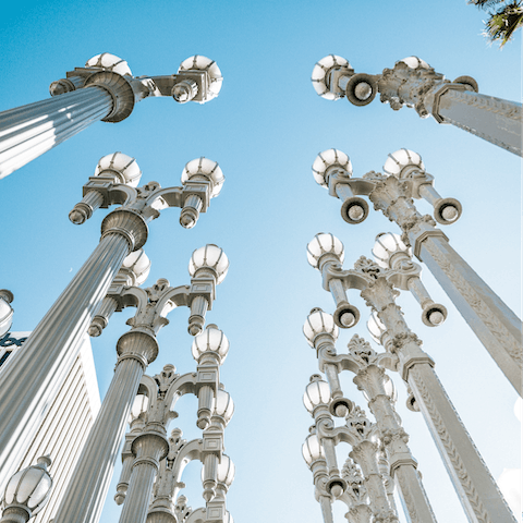 Spend the day admiring the contemporary artworks at LACMA, a five-minute drive away