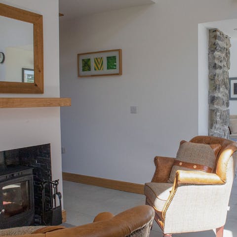 Cosy up by the log burner when the Scottish mists draw in