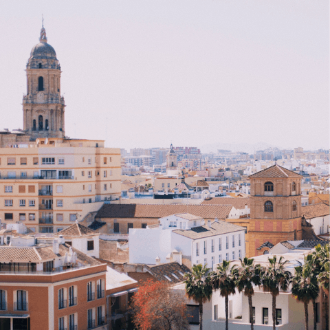 Enjoy leisurely strolls through the historic heart of Málaga
