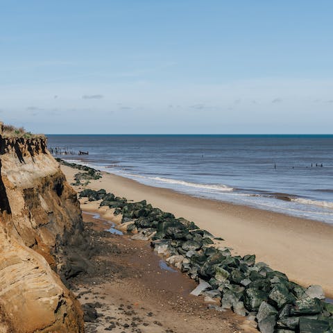 Sunbathe on the picturesque Winterton Beach, just a ten-minute-walk away