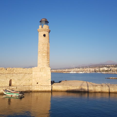 Explore the historic town of Rethymnon – just a short drive away