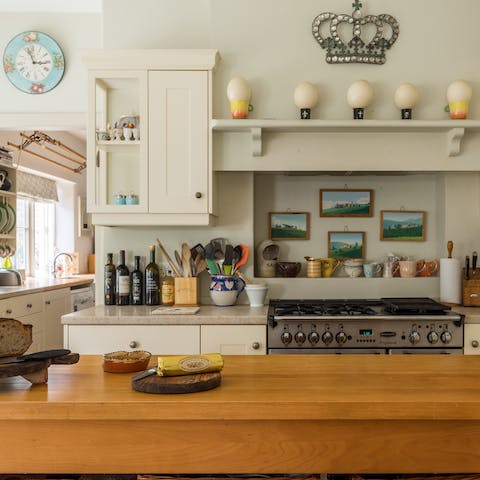 Rustle up a storm in the rustic kitchen