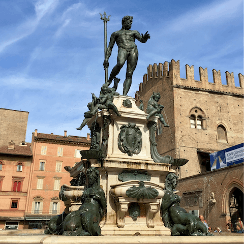 Soak up the city's rich history –⁠ starting at the Fontana del Nettuni, just an eight-minute walk away