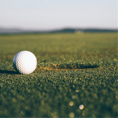 Practice your swing at one of the local golf clubs – there are two within a five-minute drive