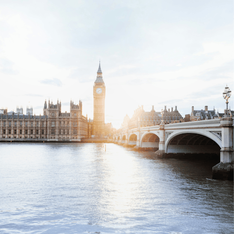 Ride the District line to Westminster and visit Big Ben