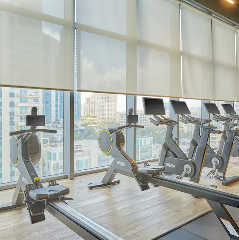 Start your day with an invigorating workout in the fitness room