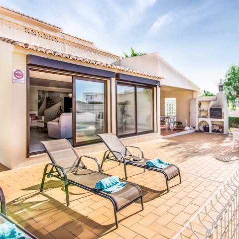 Lie back on a lounger and soak up the glorious Algarve sunshine