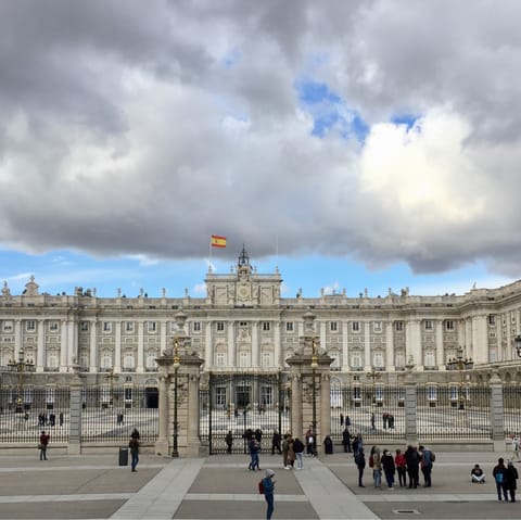 Visit the impressive Royal Palace of Madrid, just a metro ride away