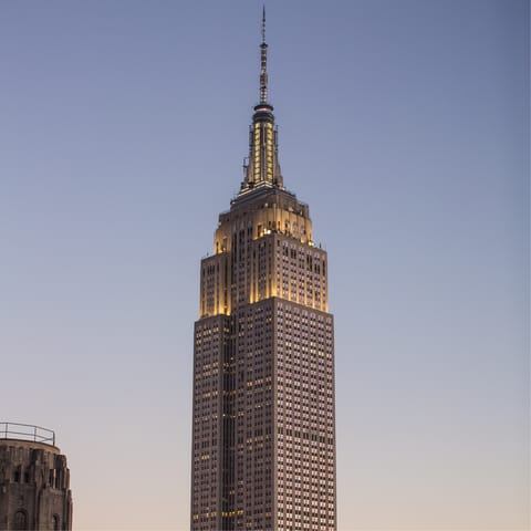 Catch the subway down to the iconic Empire State Building