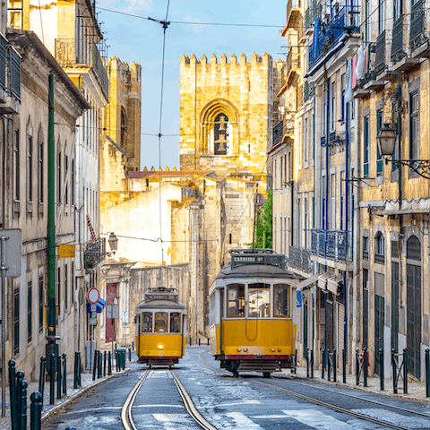 Take a ride on the iconic Tram 28, a short stroll away