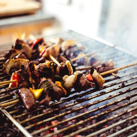 Grill delicious meats and fish on the barbecue for an alfresco dinner