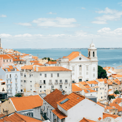 Walk a few minutes to Miradouro da Graça to take in the view