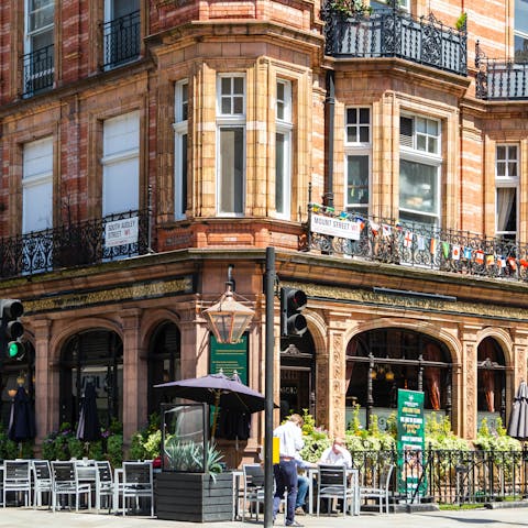 Stay in London's central Mayfair district, walking distance to Hyde Park