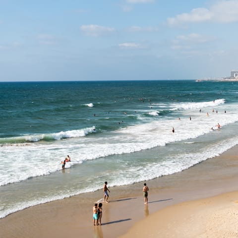 Head out for a day at the beach – follow the trails from your resort and you can easily walk to Caesarea Beach 