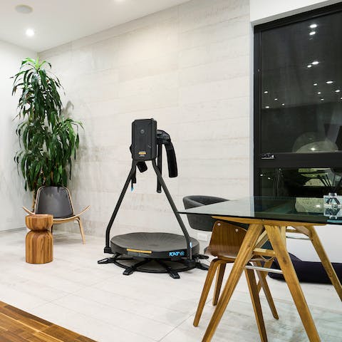Have a go on a VR treadmill
