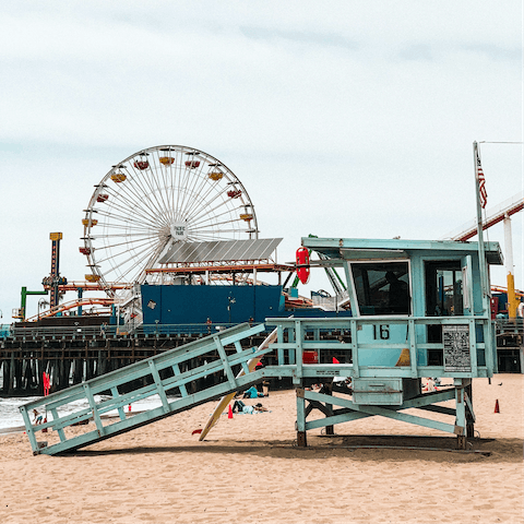 Pop down to Santa Monica pier for a fun afternoon